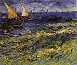 Seascape at Saintes Maries 2 by Vincent van Gogh